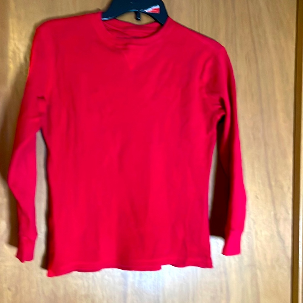 Red long sleeve shirt